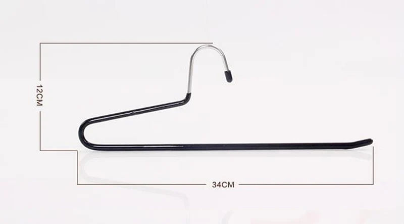 Sainwin 5pcs/lot 35cm Hight Quality Metal Dip Hanger Pants Single Double Layer Slip-resistant Hangers For Clothes Racks