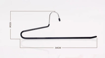 Sainwin 5pcs/lot 35cm Hight Quality Metal Dip Hanger Pants Single Double Layer Slip-resistant Hangers For Clothes Racks