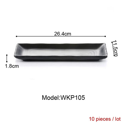 Melamine Dinnerware Dinner Plate Rectangle Plate Japanese Cuisine Restaurant Melamine Dish A5 Melamine Tableware Sushi Plate