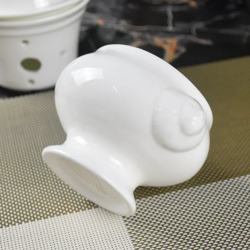 Hotel ceramic tableware  French pastry baking cup soup in a cup nest bowl with cover stew soup dessert