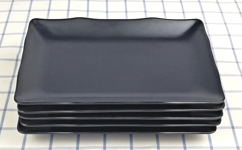 Melamine Dinnerware Dinner Plate Rectangle Plate Japanese Cuisine Restaurant Melamine Dish A5 Melamine Tableware Sushi Plate