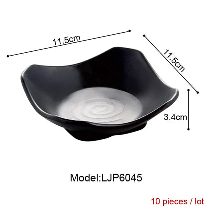 Imitation Porcelain Dinnerware Dinner Plates Tapas Dish With Hot Pot Restaurant A5 Melamine Dish Melamine Tableware
