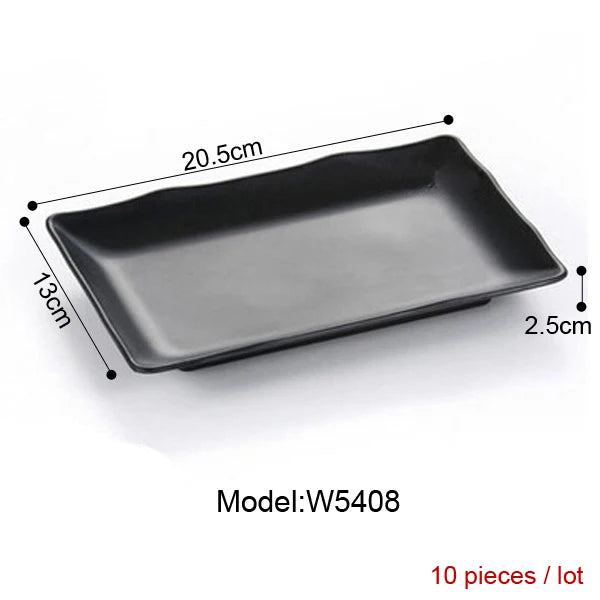 Melamine Dinnerware Dinner Plate Rectangle Plate Japanese Cuisine Restaurant Melamine Dish A5 Melamine Tableware Sushi Plate