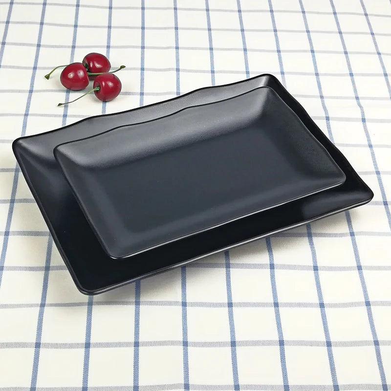 Melamine Dinnerware Dinner Plate Rectangle Plate Japanese Cuisine Restaurant Melamine Dish A5 Melamine Tableware Sushi Plate