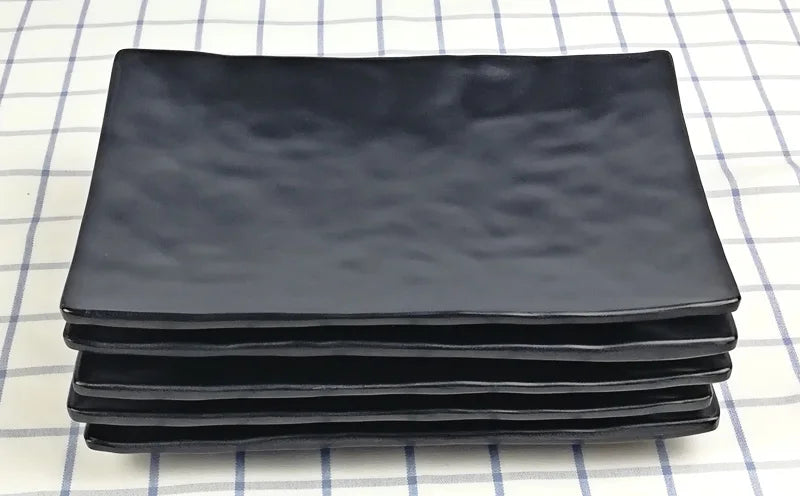 Melamine Dinnerware Dinner Plate Rectangle Plate Japanese Cuisine Restaurant Melamine Dish A5 Melamine Tableware Sushi Plate