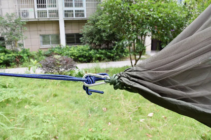 SWIFT 250x135cm Portable Camouflage  High Strength Parachute Nylon Camping Mosquito Hammock With Mosquito Nets