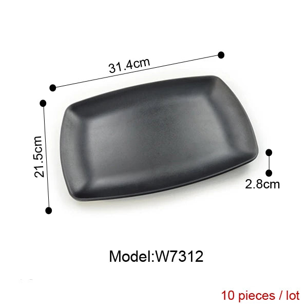 Melamine Dinnerware Dinner Plate Rectangle Plate Japanese Cuisine Restaurant Melamine Dish A5 Melamine Tableware Sushi Plate