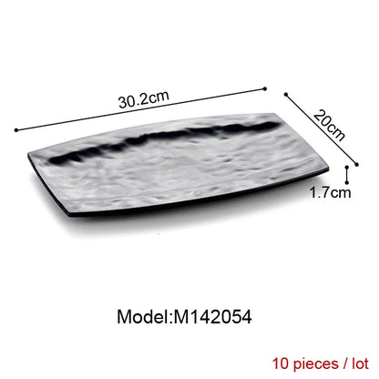 Melamine Dinnerware Dinner Plate Rectangle Plate Japanese Cuisine Restaurant Melamine Dish A5 Melamine Tableware Sushi Plate