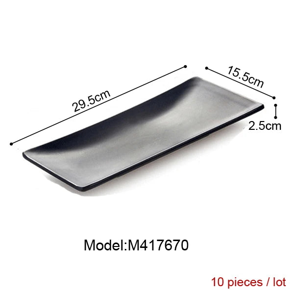 Melamine Dinnerware Dinner Plate Rectangle Plate Japanese Cuisine Restaurant Melamine Dish A5 Melamine Tableware Sushi Plate