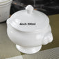 Hotel ceramic tableware  French pastry baking cup soup in a cup nest bowl with cover stew soup dessert