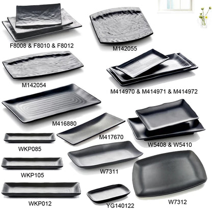 Melamine Dinnerware Dinner Plate Rectangle Plate Japanese Cuisine Restaurant Melamine Dish A5 Melamine Tableware Sushi Plate