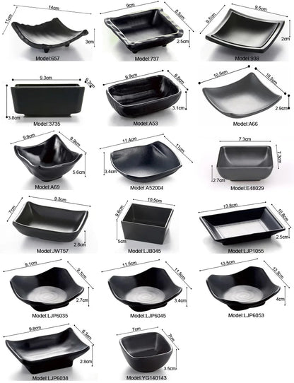 Imitation Porcelain Dinnerware Dinner Plates Tapas Dish With Hot Pot Restaurant A5 Melamine Dish Melamine Tableware