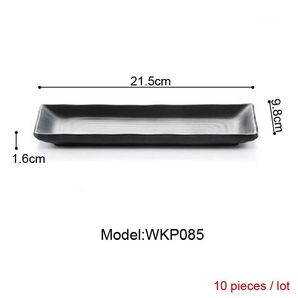 Melamine Dinnerware Dinner Plate Rectangle Plate Japanese Cuisine Restaurant Melamine Dish A5 Melamine Tableware Sushi Plate