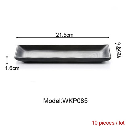 Melamine Dinnerware Dinner Plate Rectangle Plate Japanese Cuisine Restaurant Melamine Dish A5 Melamine Tableware Sushi Plate