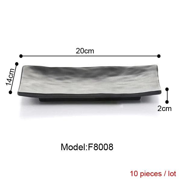 Melamine Dinnerware Dinner Plate Rectangle Plate Japanese Cuisine Restaurant Melamine Dish A5 Melamine Tableware Sushi Plate