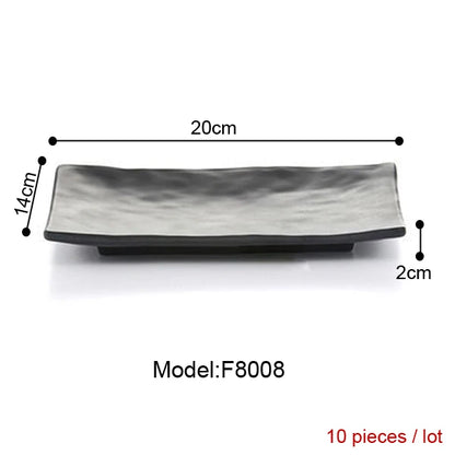 Melamine Dinnerware Dinner Plate Rectangle Plate Japanese Cuisine Restaurant Melamine Dish A5 Melamine Tableware Sushi Plate