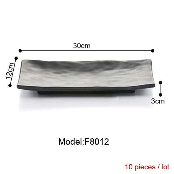 Melamine Dinnerware Dinner Plate Rectangle Plate Japanese Cuisine Restaurant Melamine Dish A5 Melamine Tableware Sushi Plate