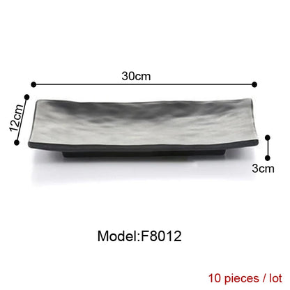 Melamine Dinnerware Dinner Plate Rectangle Plate Japanese Cuisine Restaurant Melamine Dish A5 Melamine Tableware Sushi Plate