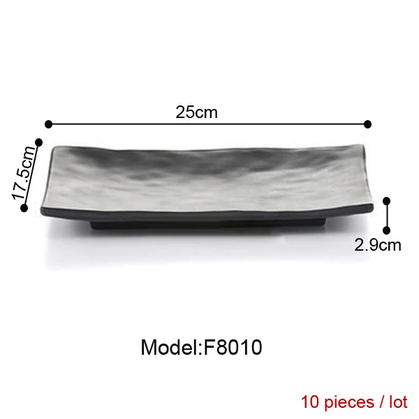 Melamine Dinnerware Dinner Plate Rectangle Plate Japanese Cuisine Restaurant Melamine Dish A5 Melamine Tableware Sushi Plate