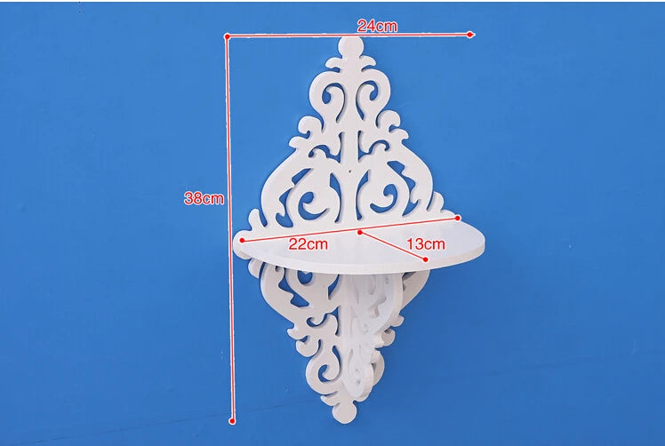 Creative Rural Single Wood Shelf Plastic Rack Bedroom Living Room Wall Decorative Shelves Decorative Waterproof Storage Holders