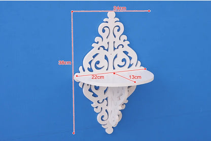 Creative Rural Single Wood Shelf Plastic Rack Bedroom Living Room Wall Decorative Shelves Decorative Waterproof Storage Holders