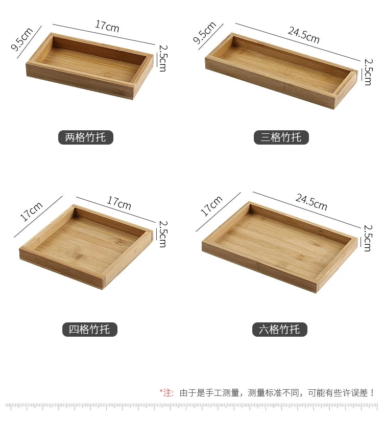 Creative Ceramic Grid Fruit Snack Plates Set For Food Japanese INS Tableware With Tray Serving Dishes Home Fruit Bowl Snack Tray