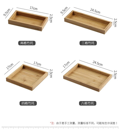 Creative Ceramic Grid Fruit Snack Plates Set For Food Japanese INS Tableware With Tray Serving Dishes Home Fruit Bowl Snack Tray
