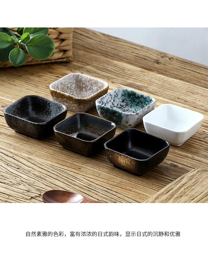Creative Ceramic Grid Fruit Snack Plates Set For Food Japanese INS Tableware With Tray Serving Dishes Home Fruit Bowl Snack Tray