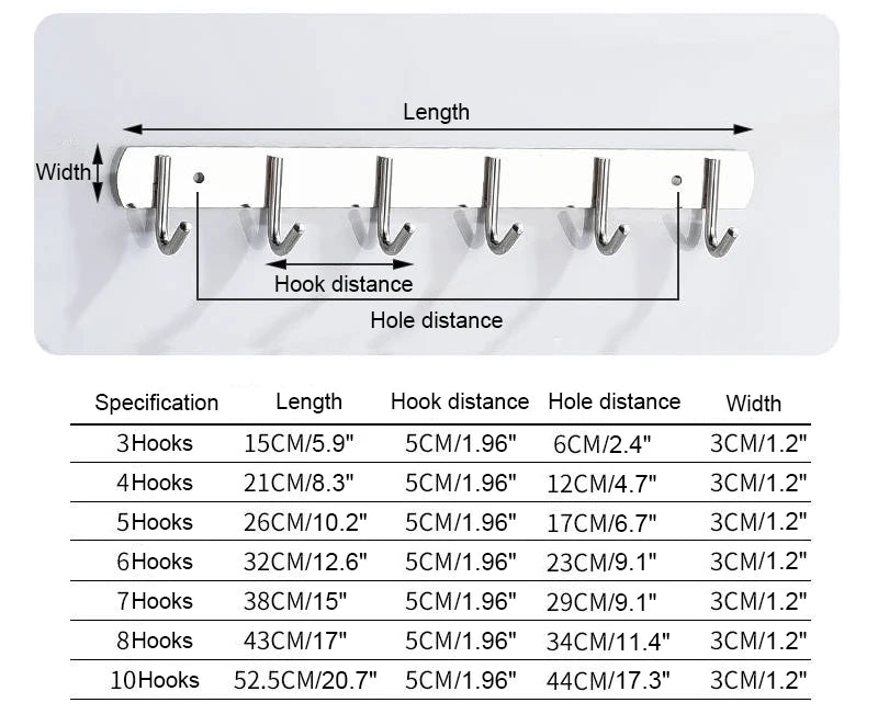 304 Stainless Steel Hook Punch-free Hooks Bathroom Towel Hook Strong Seamless Kitchen Hooks Metal Storage Rack Organizer WB 083