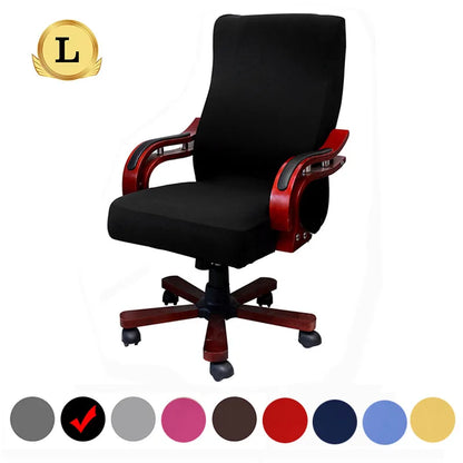 Plus Size Office Chair Covers Computer Universal Stretch Boss Chair Cover Modern High Back Rotating Lift Arm Chair Cover