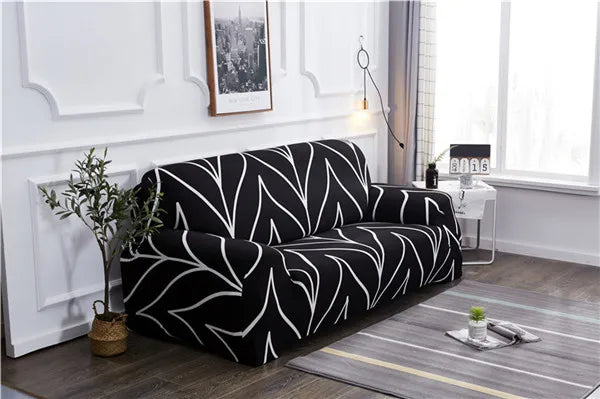 Elastic Sofa Covers Universal Slipcovers Stretch Sectional Throw Couch Corner Cover Cases for Living Room Armchairs1/2/3/4 Seat