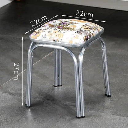 Modern Household Padded Stool Living Room Round Bench Coffee Table Step Stools Student Dormitory Solid Color Small Low Chairs