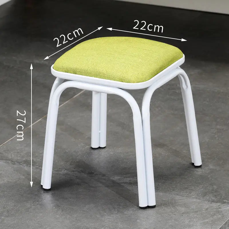 Modern Household Padded Stool Living Room Round Bench Coffee Table Step Stools Student Dormitory Solid Color Small Low Chairs
