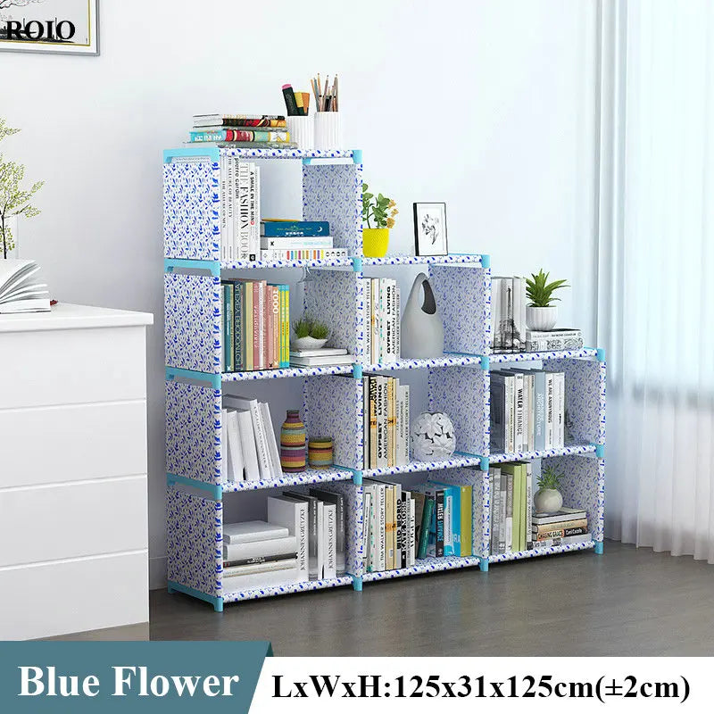 Bookcase Simple Bookshelf Easy Assembly Children Book Shelf Space-saving Sundries Organizer Rack Home Furniture Storage Holder