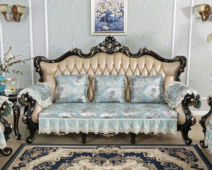 Modern High Quality Flower Embroider Sofa Towel Sofa Covers For Corner Sofa 1/2/3/4 Sectional Sofa Cover For Living Room Textile