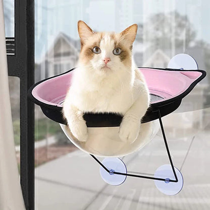 Creative Cat Hammock Warm Soft Sleeping Bed Space Capsule Suction Cup Hanging Cat Sunbathing Window Sill Bed Pet Supplies