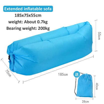Outdoor Picnic Light Inflatable Sofa, Beach Bag, Camping Deck Chair, Portable Sofa, 200kg Load, Indoor