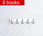 304 Stainless Steel Hook Punch-free Hooks Bathroom Towel Hook Strong Seamless Kitchen Hooks Metal Storage Rack Organizer WB 083