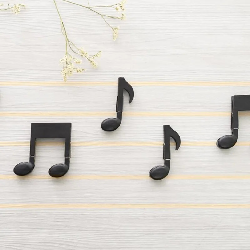 Single Double Music Notes Sock Clips Bag  Clamp Cloth Dry Storage Hanger Lingerie Hooks  Hat Underwear  HK-40