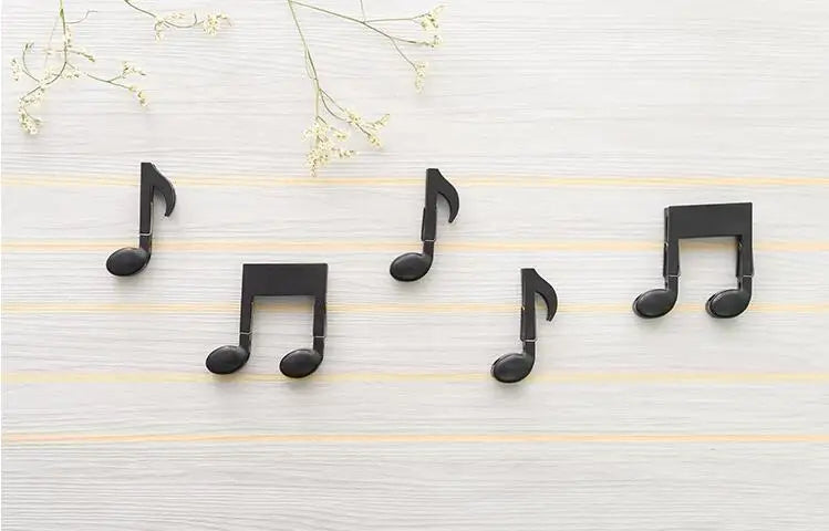 Single Double Music Notes Sock Clips Bag  Clamp Cloth Dry Storage Hanger Lingerie Hooks  Hat Underwear  HK-40