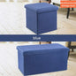 Multifunctional Household Storage Stool Fashion Chair Living Room Ottoman Padded Stools Home Furniture Solid Color Sofa Chair