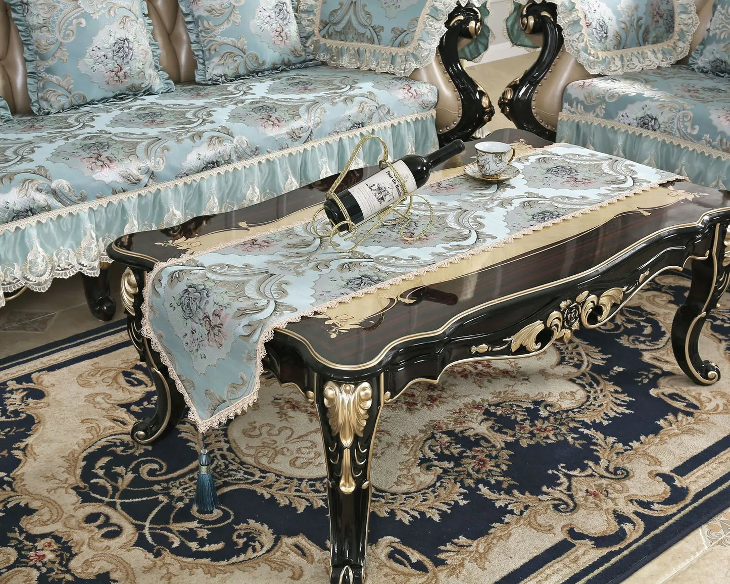 Modern High Quality Flower Embroider Sofa Towel Sofa Covers For Corner Sofa 1/2/3/4 Sectional Sofa Cover For Living Room Textile