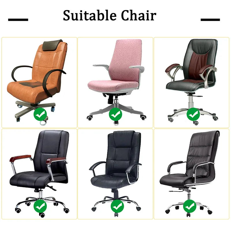 Plus Size Office Chair Covers Computer Universal Stretch Boss Chair Cover Modern High Back Rotating Lift Arm Chair Cover