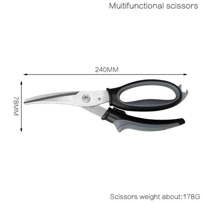 Stainless Steel Kitchen Scissors Heavy Duty Removable Poultry Shears for Cutting Chicken Poultry Game Bone Meat Fish