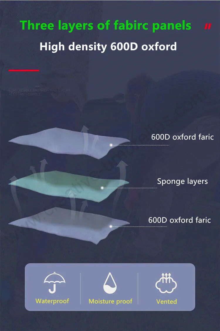 Bearing 150kg waterproof tensile 600D oxford outdoor collapsible compact foldable fishing traveling carrying away  beach chair