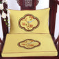 Chinese Flower and Birds Seat Cushions with Ties, Dining Chair Pads, Silk Satin, Non-Slip Sitting Mat, Custom, Fine