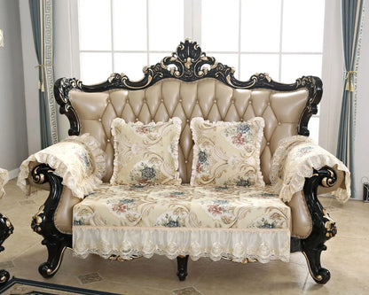 Modern High Quality Flower Embroider Sofa Towel Sofa Covers For Corner Sofa 1/2/3/4 Sectional Sofa Cover For Living Room Textile
