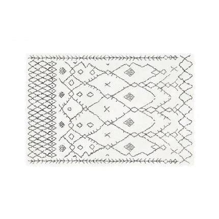 Morocan rug Tapis Salon 200X300 Black White Fluffy Carpet Rug For Kids Bedroom Bedside Carpet Living Room Square Sofa Table Rug