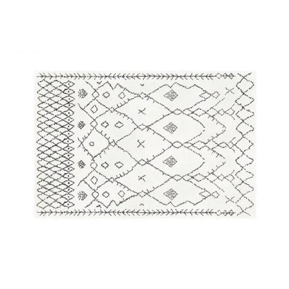 Morocan rug Tapis Salon 200X300 Black White Fluffy Carpet Rug For Kids Bedroom Bedside Carpet Living Room Square Sofa Table Rug
