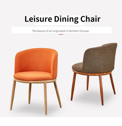 Dining Room Chairs Nordic Style Dining Table With Chairs Set Furniture Cotton Linen Solid Wood Hotel Kitchen Restaurant Stool